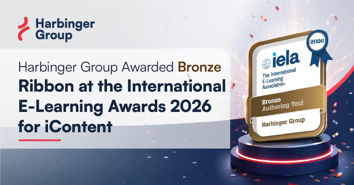 Harbinger Group Awarded Bronze Ribbon at the International E-Learning Awards 2026 for iContent